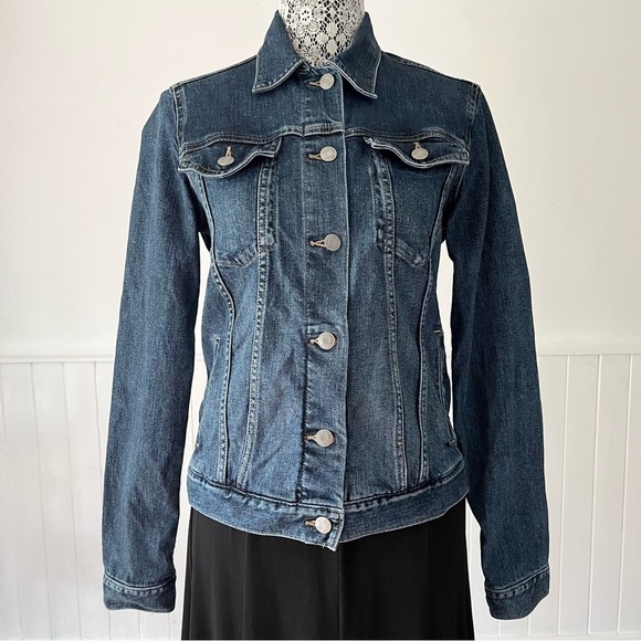 Gap Indigo 1969 Icon Denim Jacket Size S Tall - Picture 2 of 14